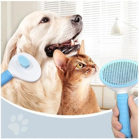 Self-Cleaning Pet Grooming Brush