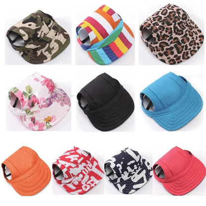 Breathable Summer Canvas Dog Hat for Outdoor Adventures