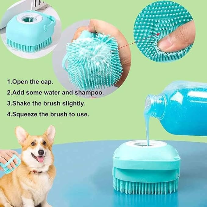 Pet Shampoo Massage Brush